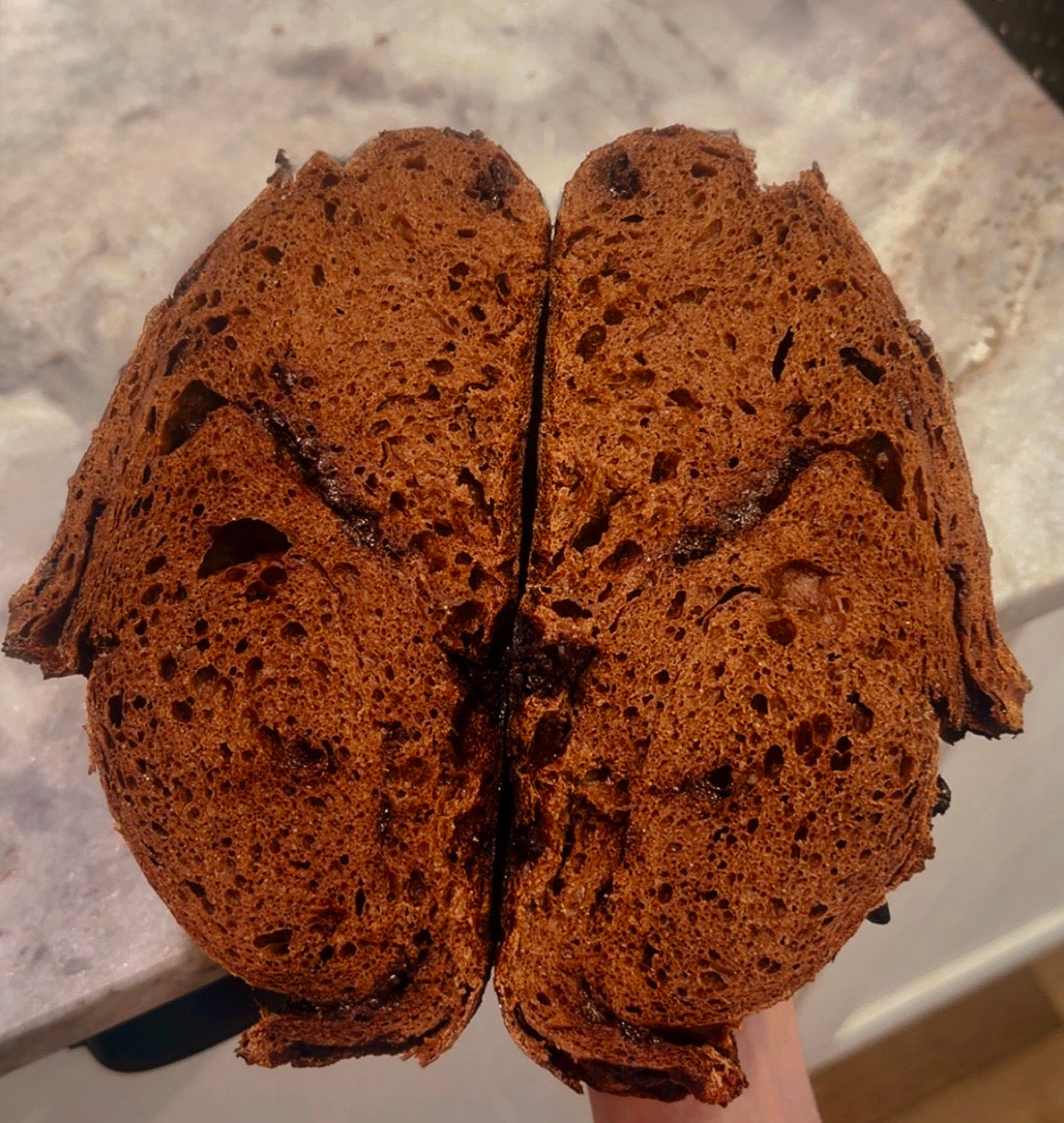 Double Chocolate Espresso Sourdough Loaf
