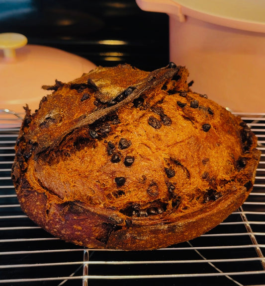 Vegan Double Chocolate Espresso Sourdough Loaf